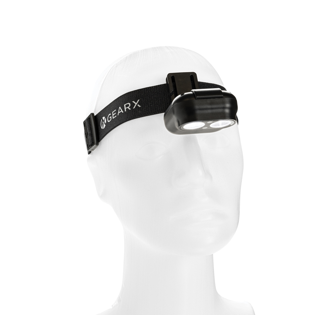 Gear X Stirnlampe mit Bewegungssensor, 500 Lumen, RCS-recyceltes ABS