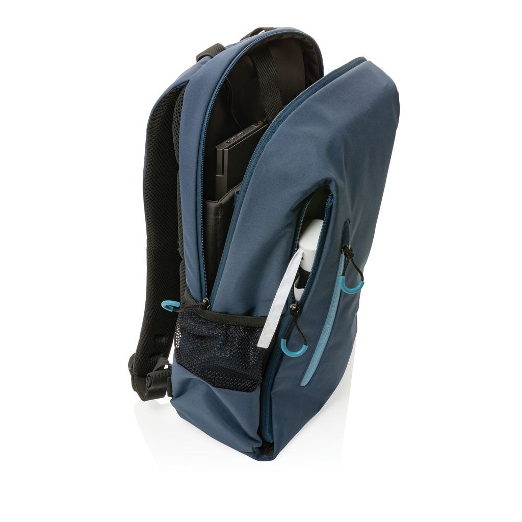 XD Xclusive Impact AWARE Lima 15,6 Zoll RFID Laptop-Rucksack aus recyceltem PET – bedruckbar