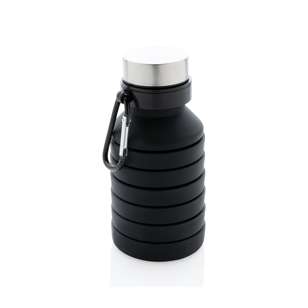 Faltbare Silikonflasche 550 ml mit Logo bedrucken – XD Collection Faltbare Silikonflasche 550 ml mit Logo bedrucken – XD Collection