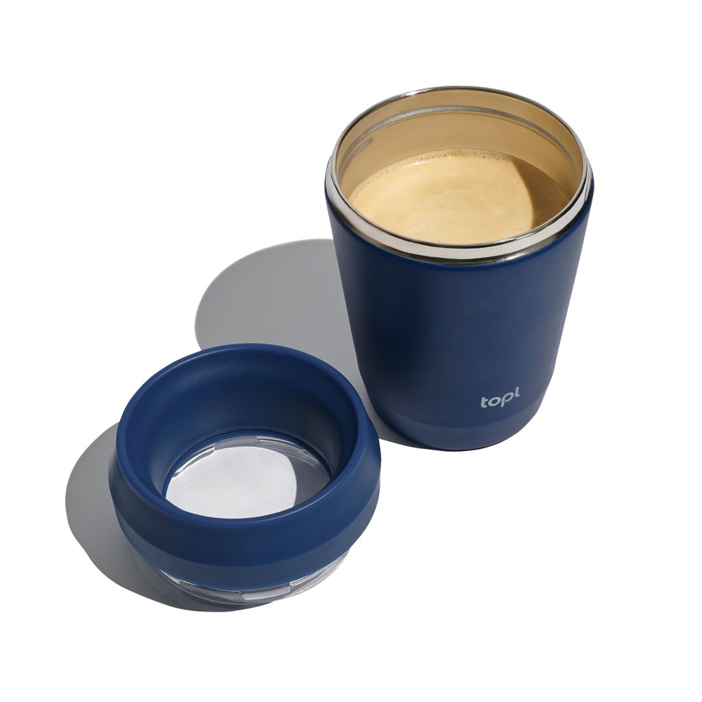 Topl Thermobecher 236 ml aus recyceltem Edelstahl mit 360°-Deckel