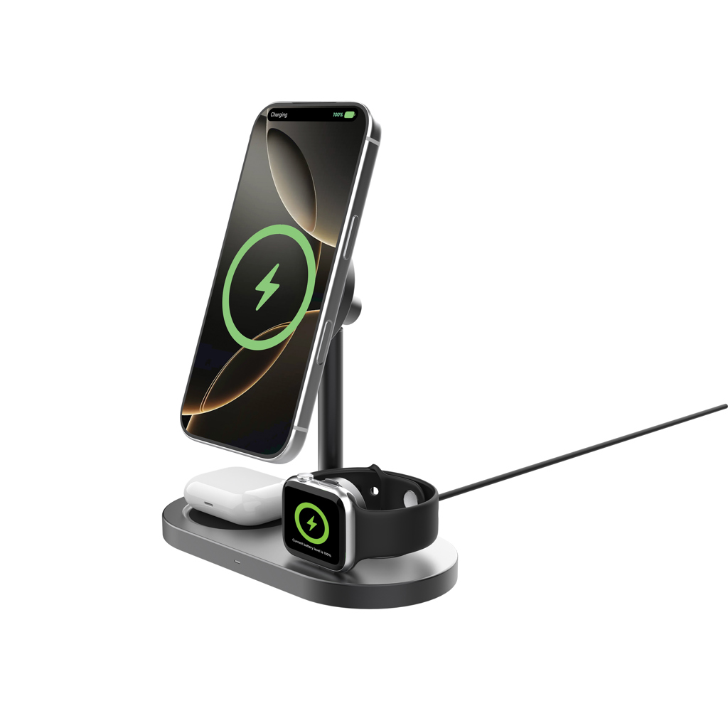 XD Xclusive Quantum Ultra-Fast 25W magnetischer 3-in-1 Desk-Charger XD Xclusive Quantum Ultra-Fast 25W magnetischer 3-in-1 Desk-Charger