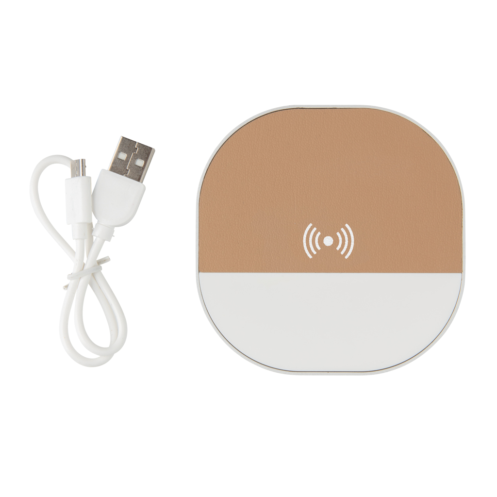 Qi 5W Wireless Ladeuhr mit Aluminium – weiß Qi 5W Wireless Ladeuhr mit Aluminium – weiß