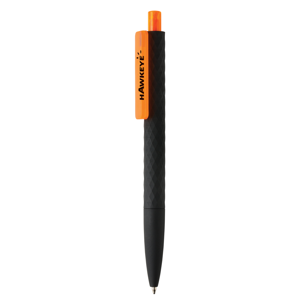 X3 Black Kugelschreiber mit Smooth-Touch aus RCS-recyceltem ABS