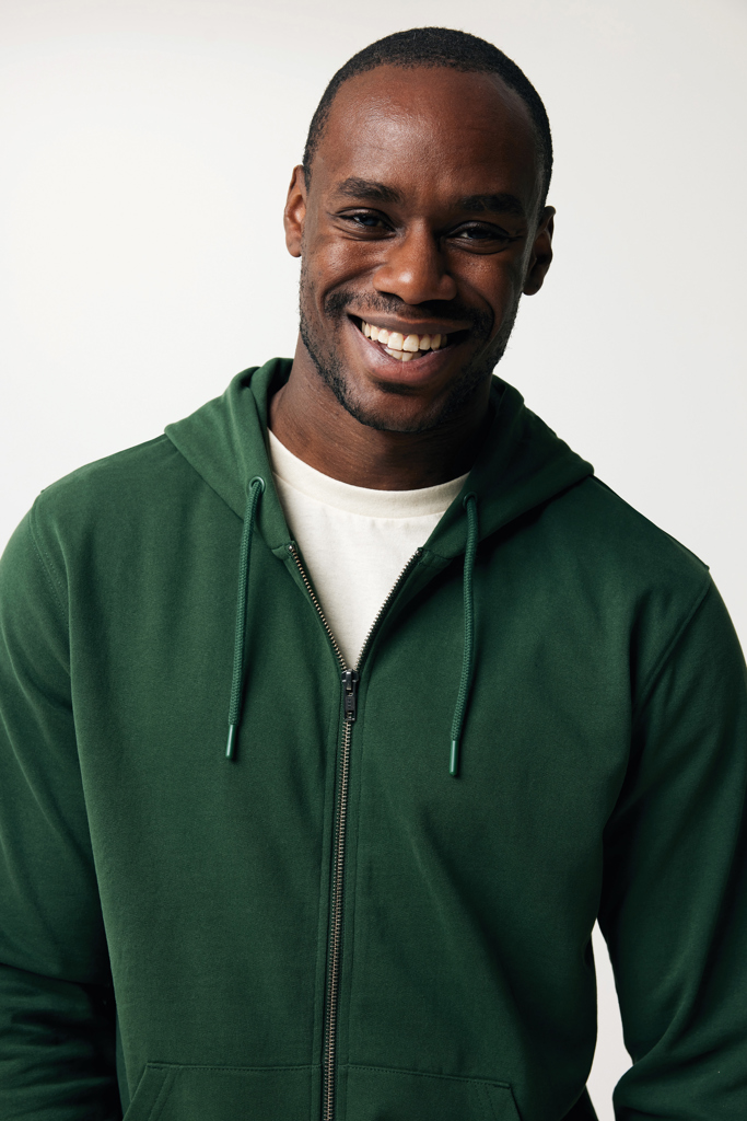 Iqoniq Abisko Zip-Hoodie 340 g/m² aus Bio- und recycelter Baumwolle