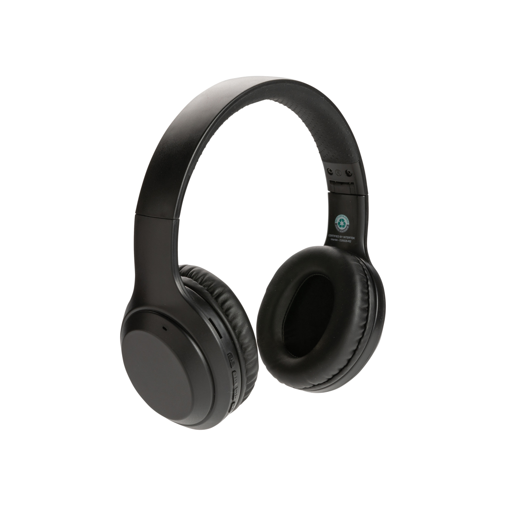 XD Collection Bluetooth-Kopfhörer aus recyceltem ABS, faltbar, mit Logo