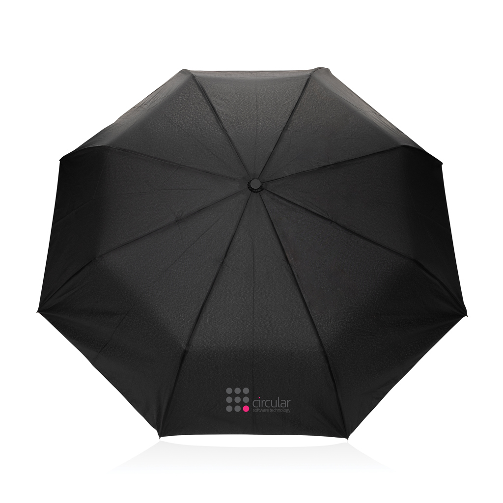Kaycey 21" Auto-Open Mini-Regenschirm aus AWARE™ rPET — bedruckbar Kaycey 21" Auto-Open Mini-Regenschirm aus AWARE™ rPET — bedruckbar