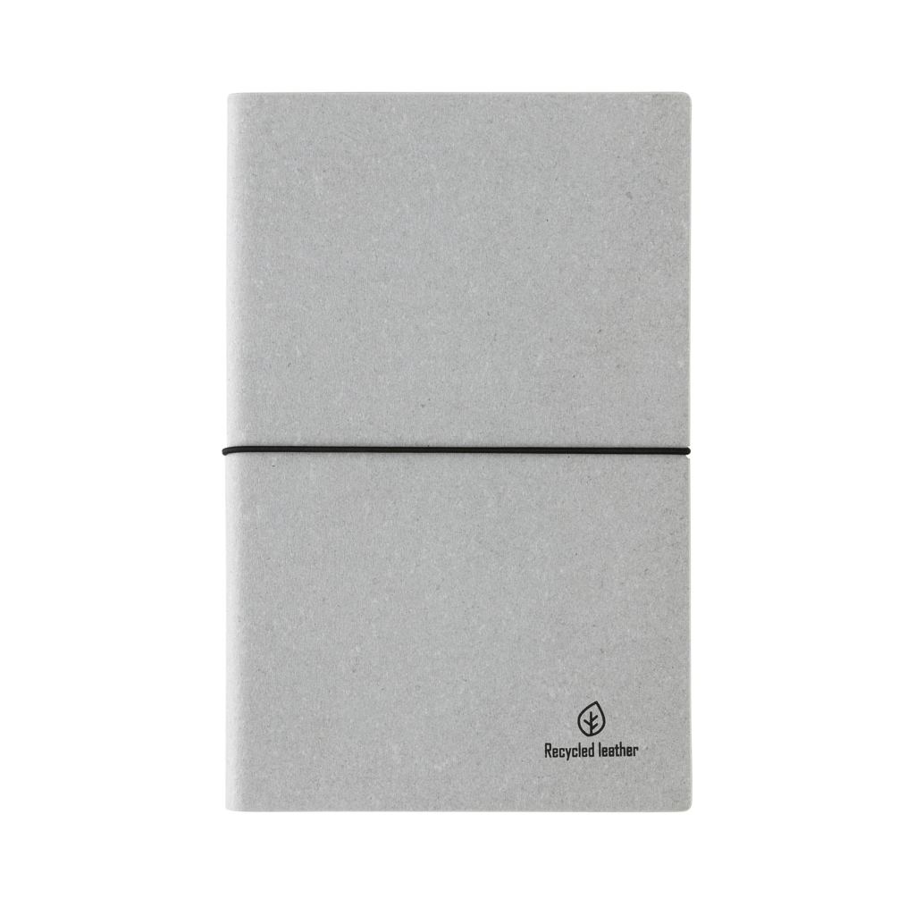 XD Collection A5 Notizbuch aus GRS-recyceltem Bondleder mit Tampondruck XD Collection A5 Notizbuch aus GRS-recyceltem Bondleder mit Tampondruck
