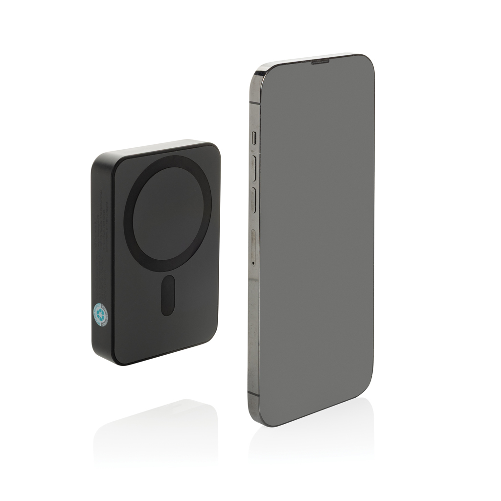 Amporia Powerbank 10.000 mAh magnetisch (RCS recyceltes ABS)