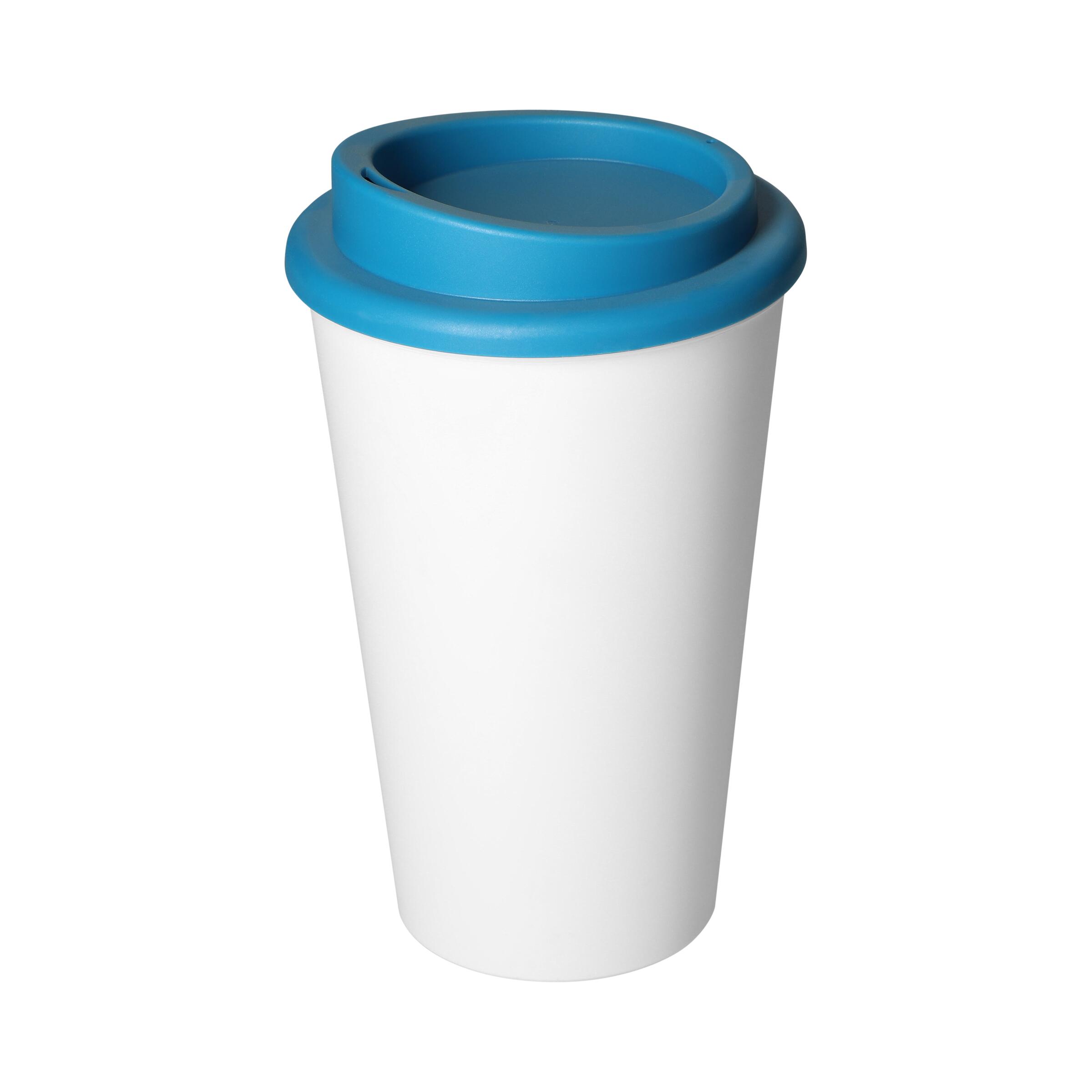 Kaffeebecher "Premium", upcycling – weiss Kaffeebecher "Premium", upcycling – weiss