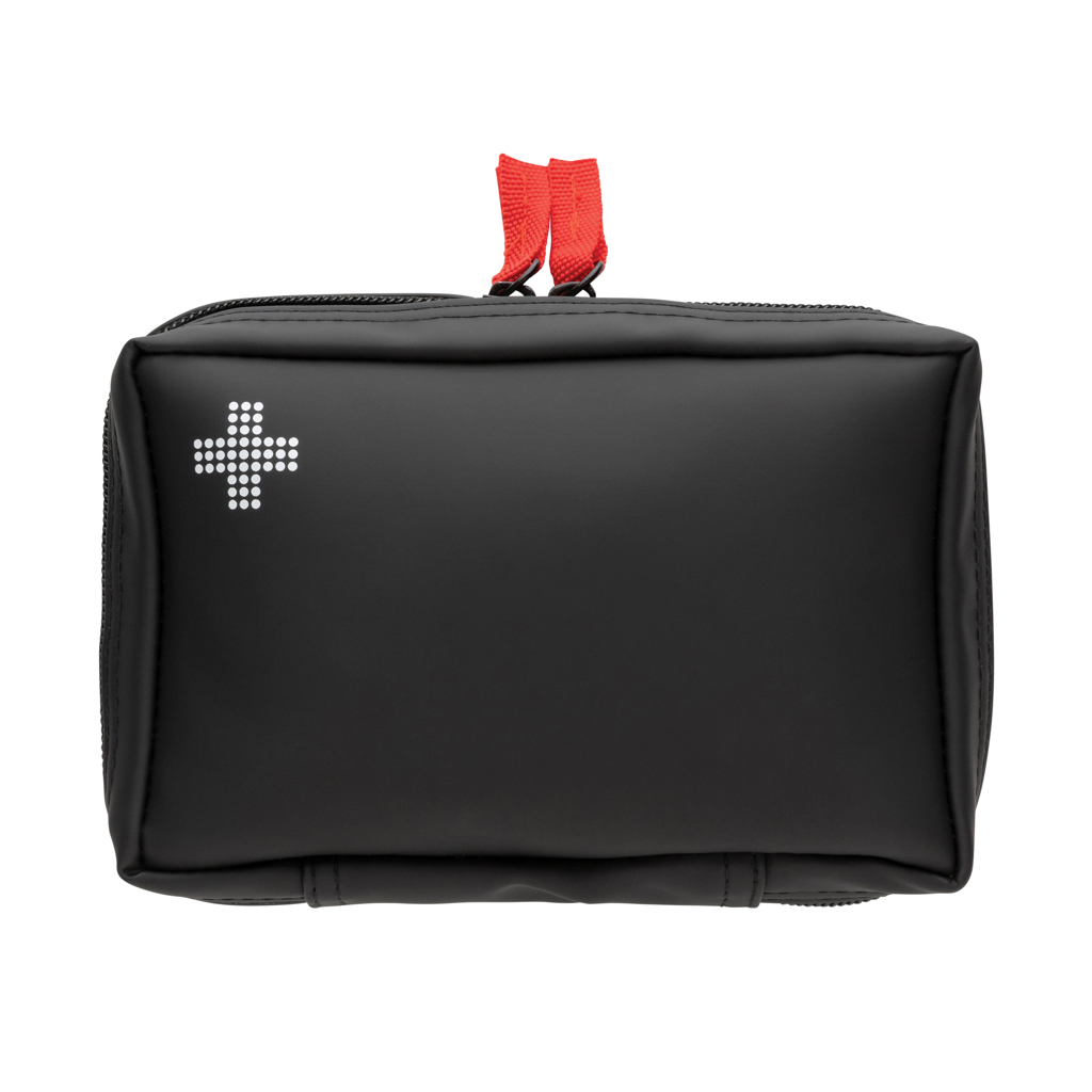 XD Collection Erste-Hilfe-Set in RCS-zertifizierter Nubuk-PU-Tasche, bedruckbar