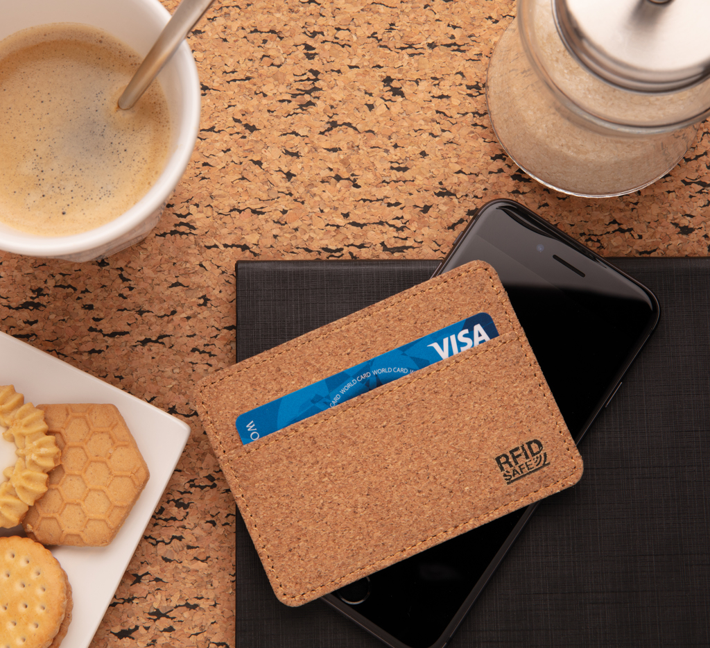 Kork RFID Slim-Wallet von XD Collection — mit Logo veredelbar