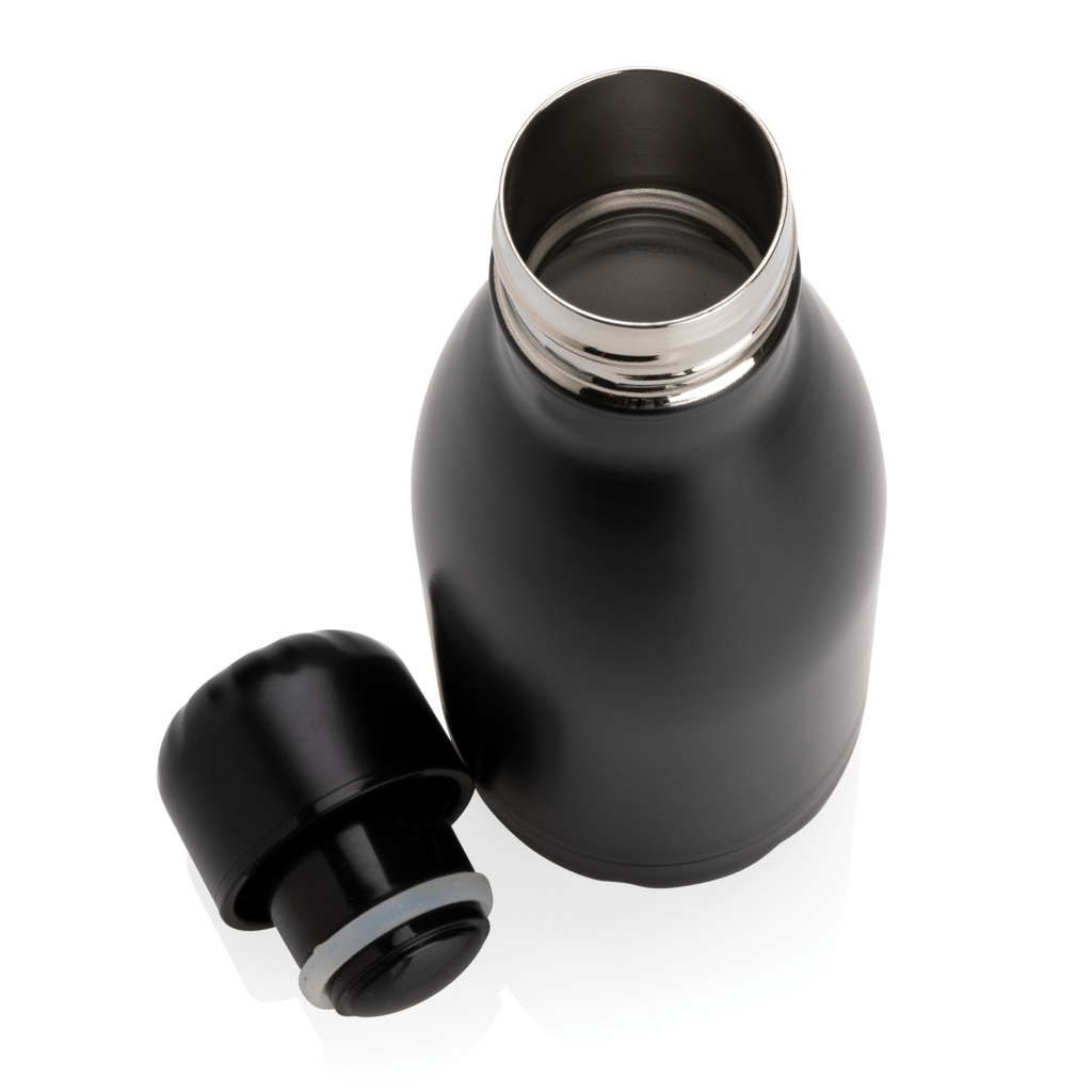 Edelstahl Trinkflasche vakuumisoliert 260 ml – schwarz
