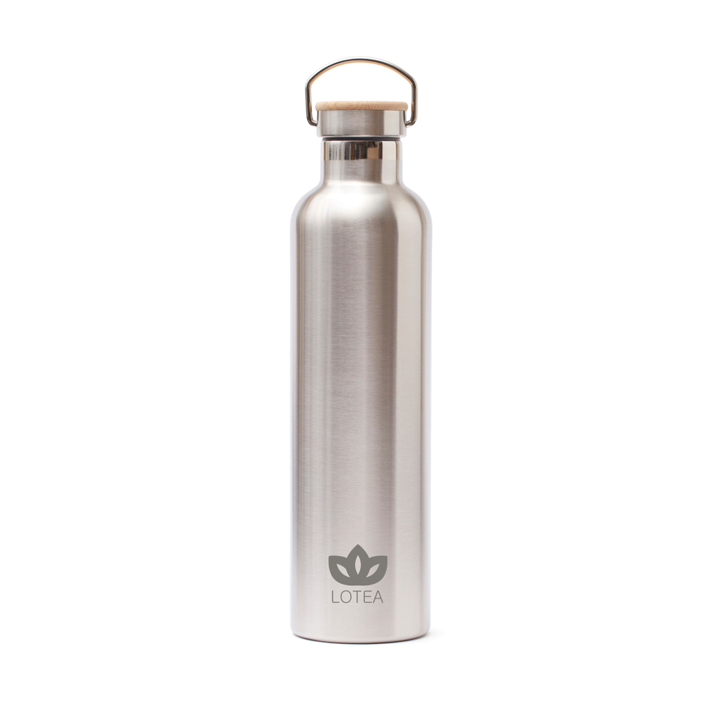 Edelstahl Thermosflasche 1L, 18h kalt/6h heiß – Stahl Edelstahl Thermosflasche 1L, 18h kalt/6h heiß – Stahl