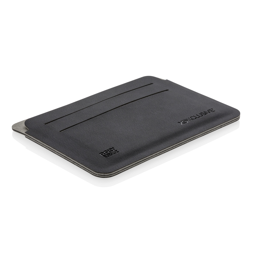 XD Xclusive Quebec RFID Kartenhalter aus PU, schwarz – mit Logo veredelbar