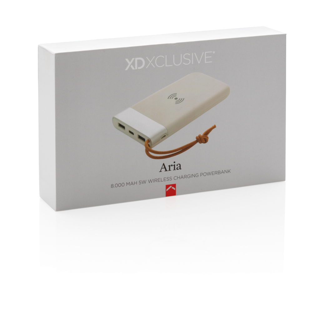 Pro Powerbank 8000 mAh Qi Wireless 5W – weiß