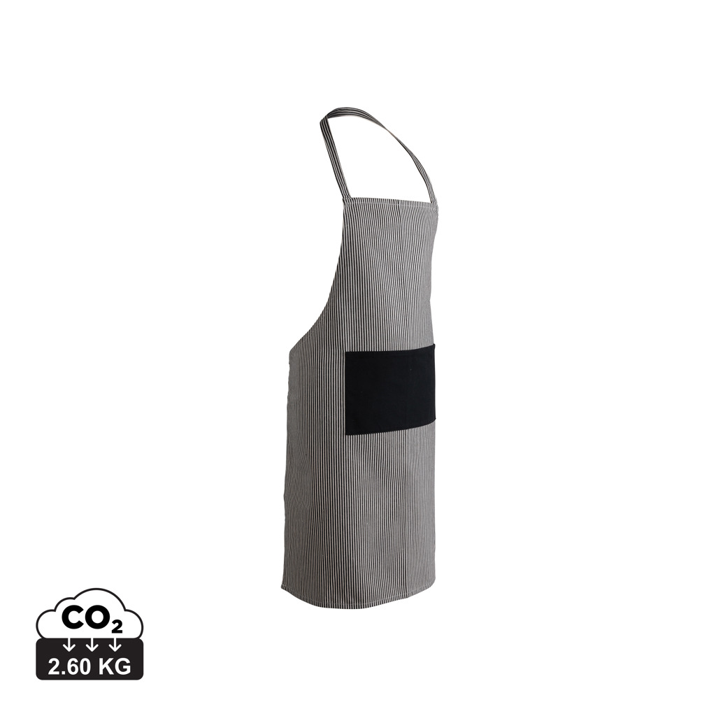 Ukiyo Aware 280gr rCotton Deluxe Schürze, recycelte Baumwolle, schwarz, bedruckbar