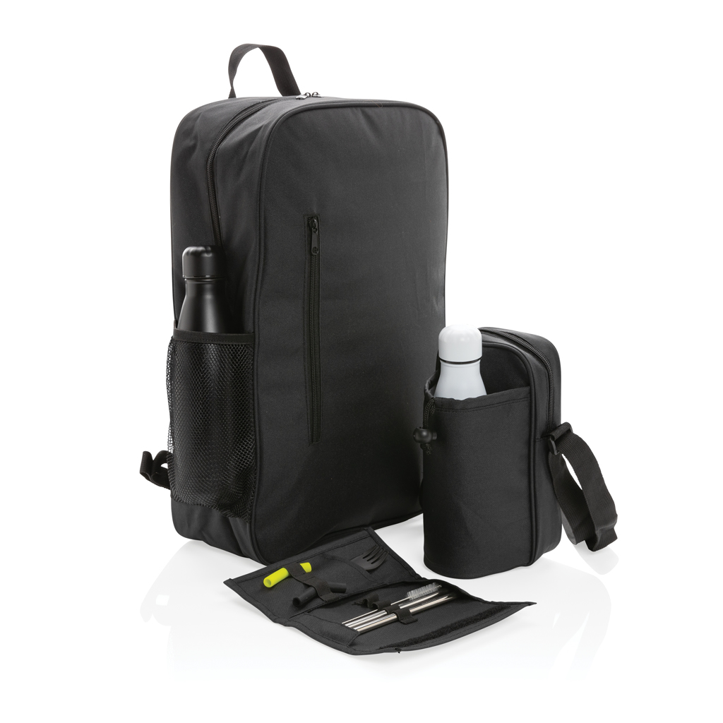 Tierra Kühl-Rucksack XD Collection – 12 Dosen, bedruckbar bis 150 × 200 mm