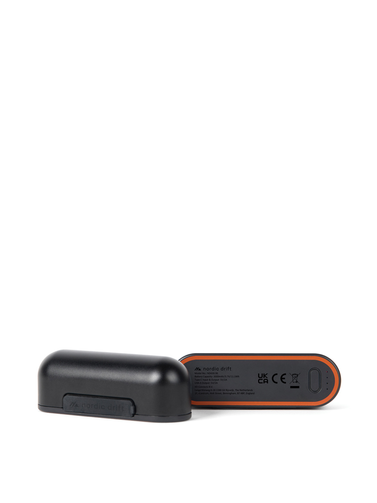 Nordic Drift Everest Dual-Handwärmer mit 6.000-mAh-Powerbank, mit Logo-Gravur