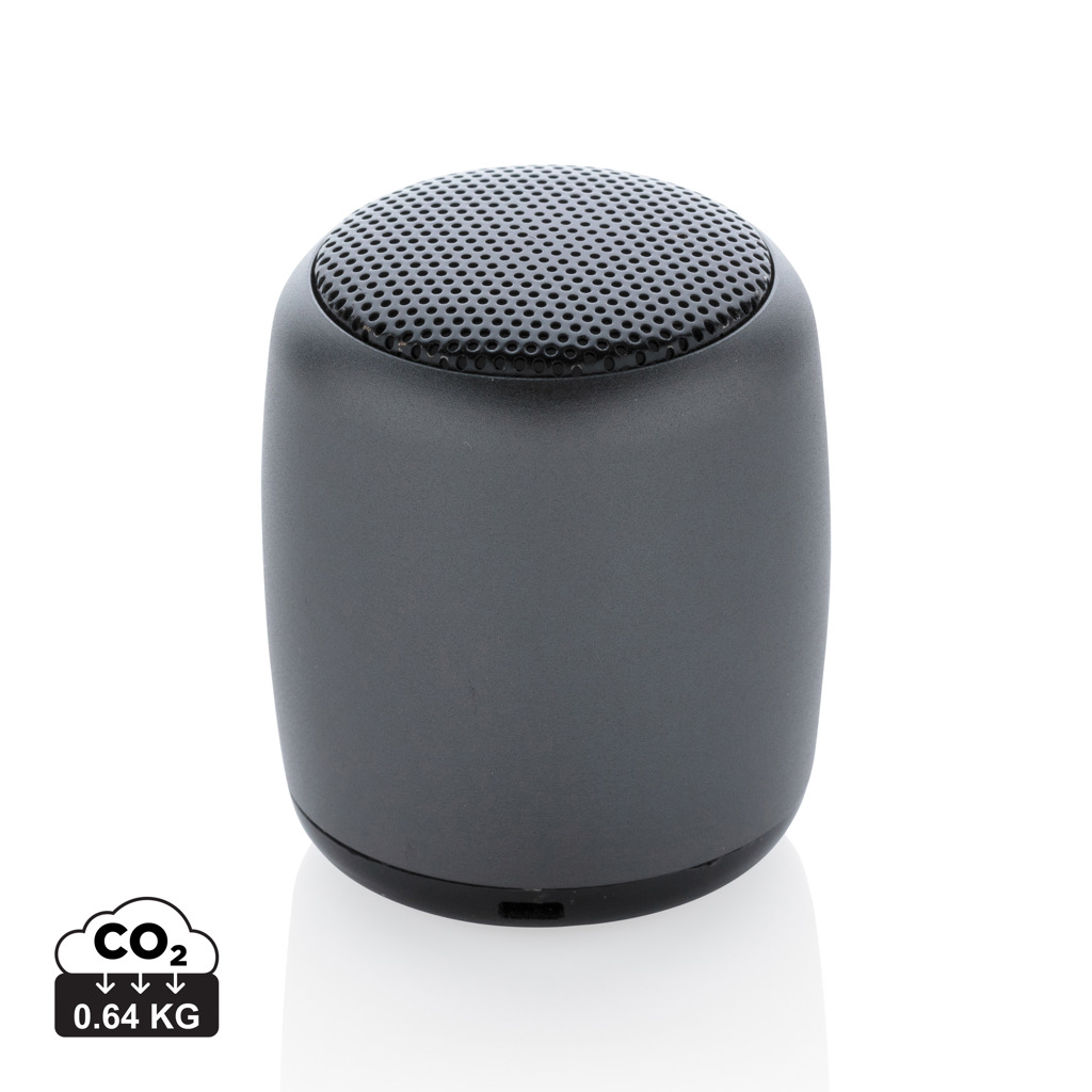 XD Collection Mini-Lautsprecher Aluminium kabellos – bedruckbar mit Logo XD Collection Mini-Lautsprecher Aluminium kabellos – bedruckbar mit Logo