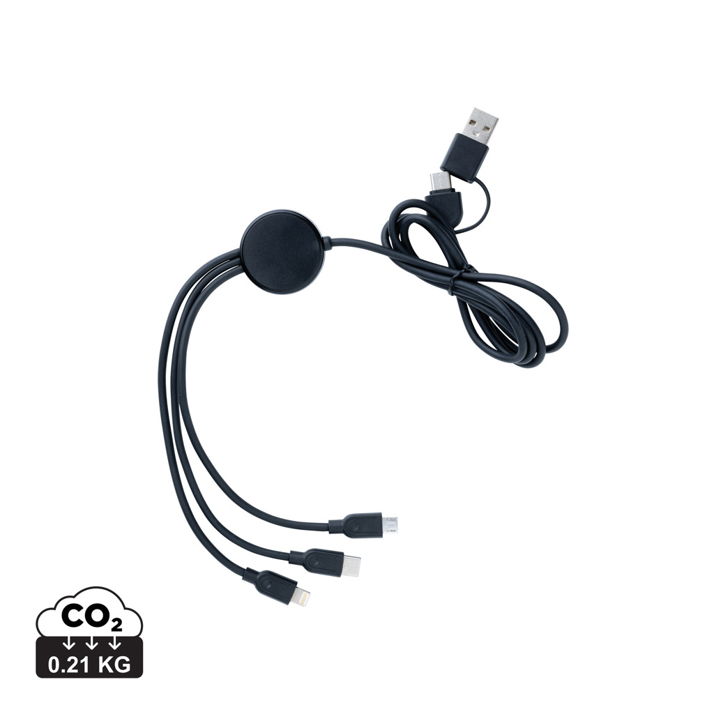 RCS MultiCharge Kabel 6-in-1 aus recyceltem TPE – Ideal für Messen und Events RCS MultiCharge Kabel 6-in-1 aus recyceltem TPE – Ideal für Messen und Events