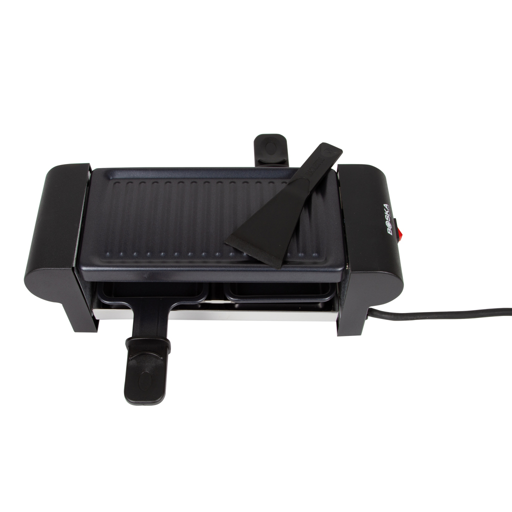 BOSKA Mini Raclette 220V Typ F für 2 Personen mit antihaftbeschichteten Pfännchen