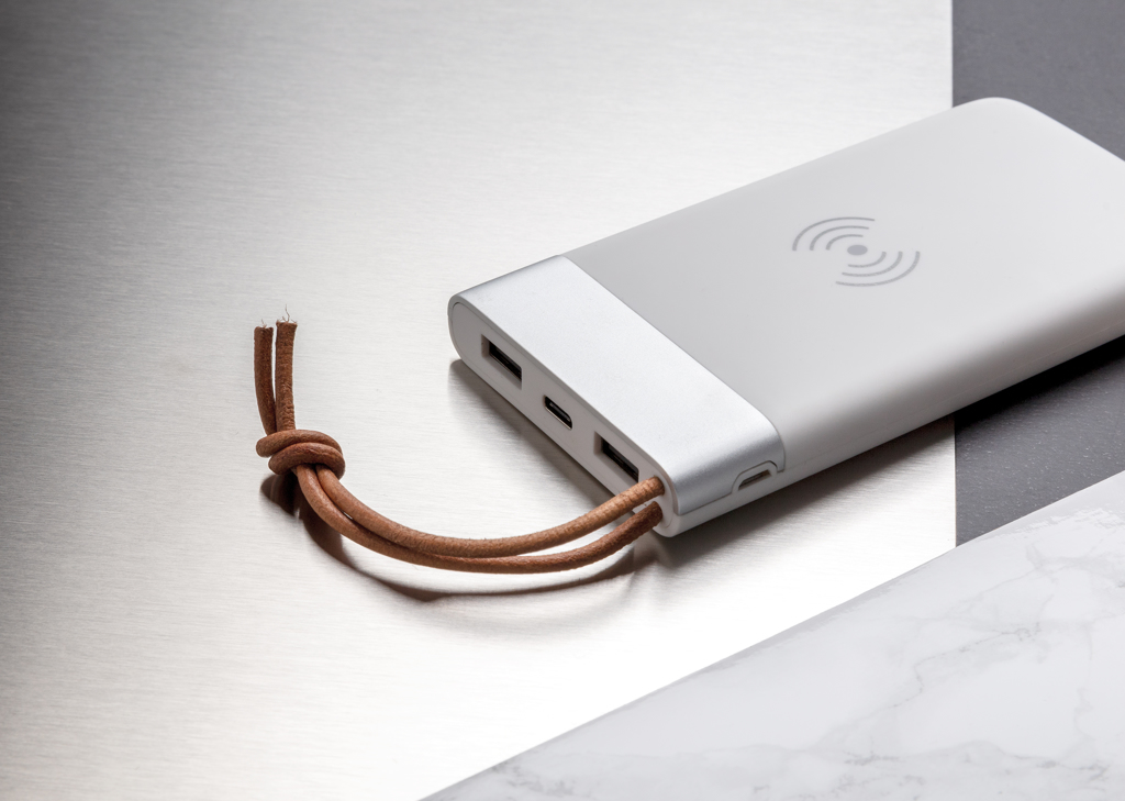 Pro Powerbank 8000 mAh Qi Wireless 5W – weiß