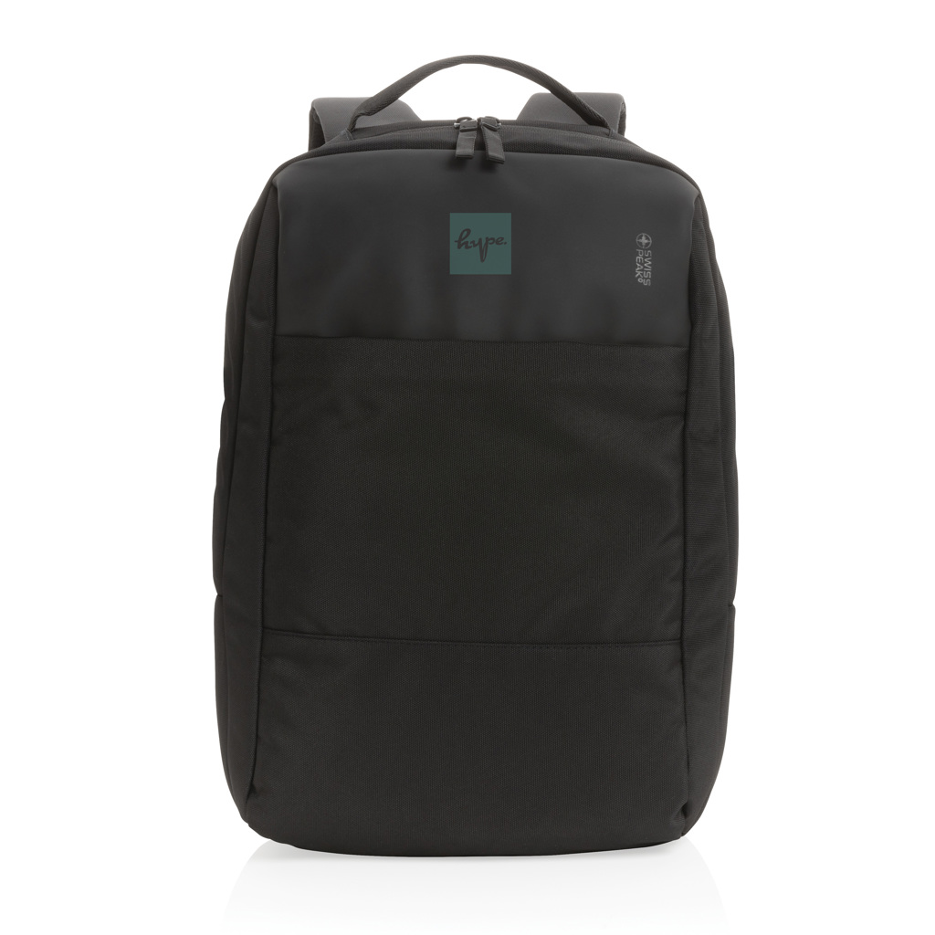Swiss Peak AWARE RPET Laptop-Rucksack 15,6 Zoll, schwarz Swiss Peak AWARE RPET Laptop-Rucksack 15,6 Zoll, schwarz