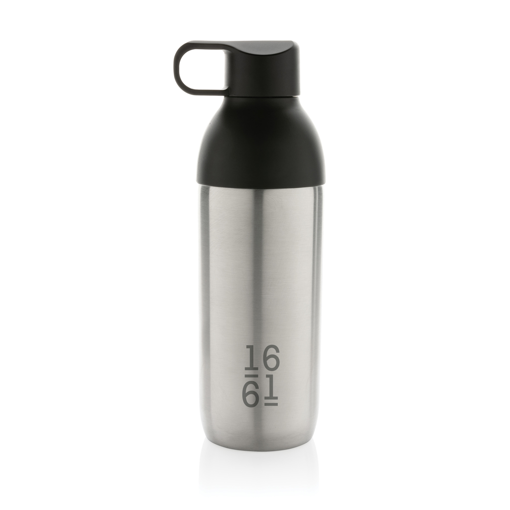 XD Xclusive Flow Vakuumflasche 540 ml aus RCS-recyceltem Edelstahl, bedruckbar