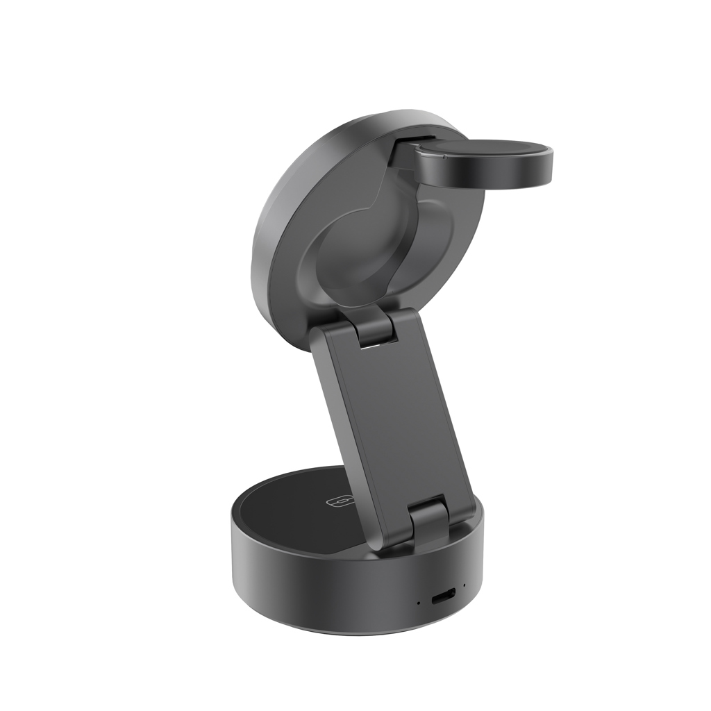 XD Xclusive Quantum kabelloses 3-in-1-Ladegerät 25 W mit Logo