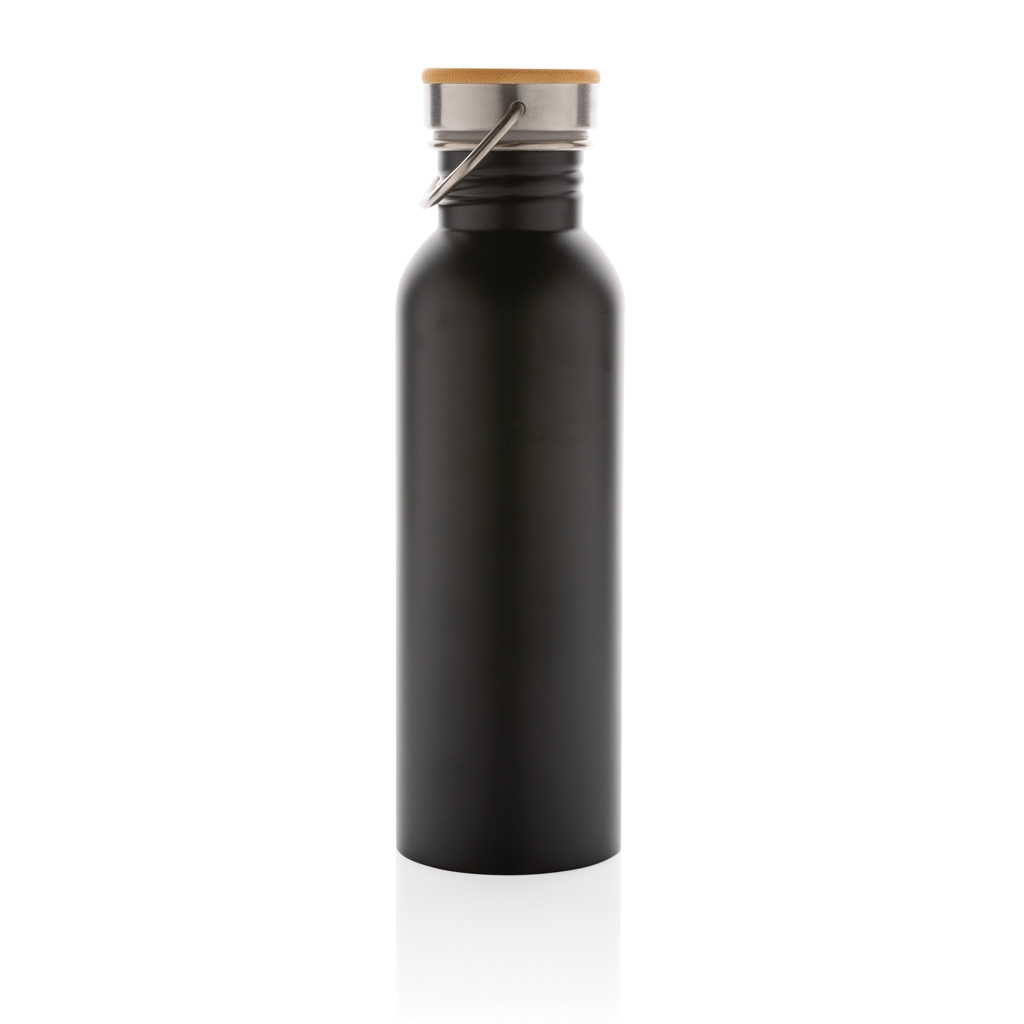 XD Collection Edelstahlflasche mit Bambusdeckel, 710 ml — bedruckbar
