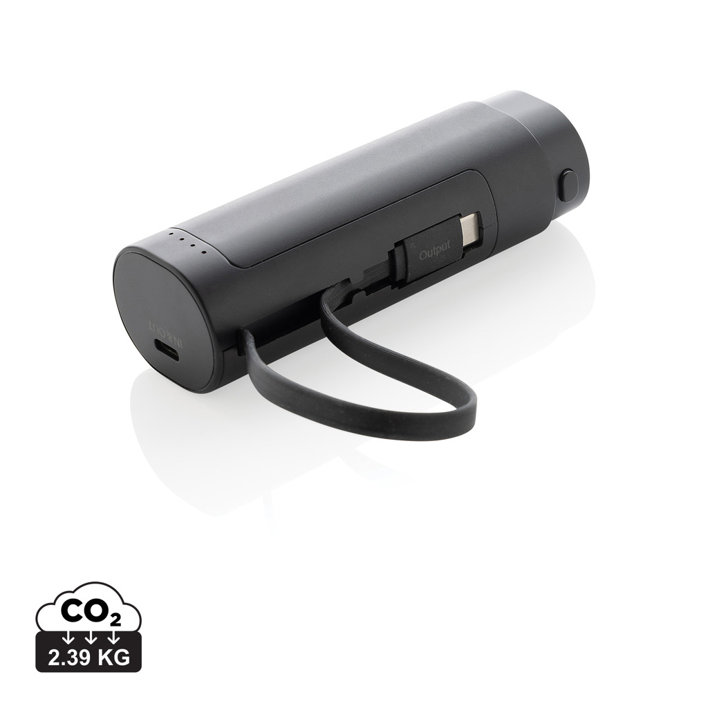 CycleCell 5000mah Powerbank mit herausnehmbarer Batterie - Innovatives Werbegeschenk für Events und Messen