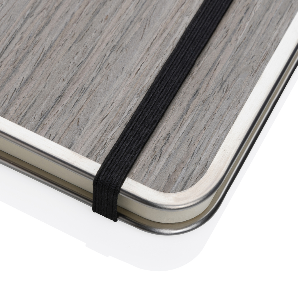 XD Collection Treeline A5 Notizbuch mit FSC-Holzeinband – mit Logo bedruckbar