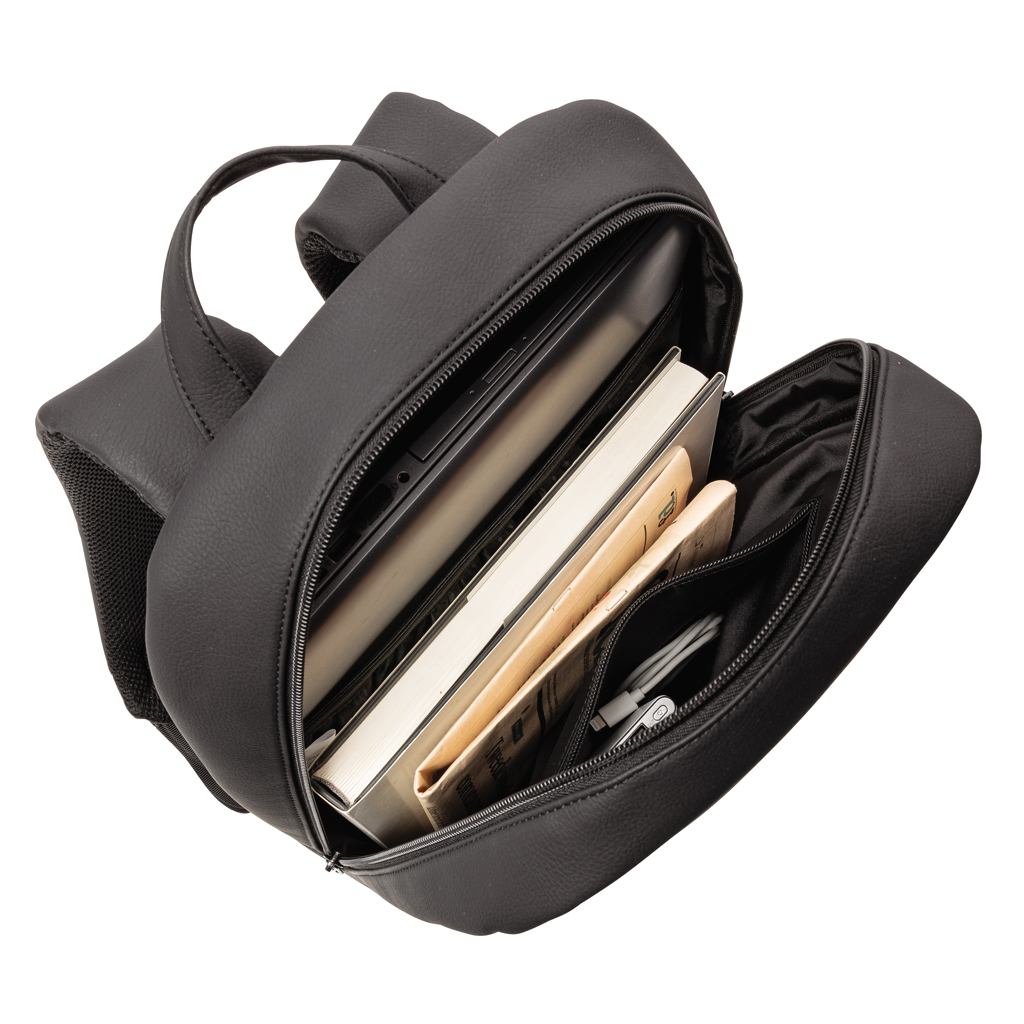 PVC-frei PU Business Laptop-Rucksack 15,6'' schwarz