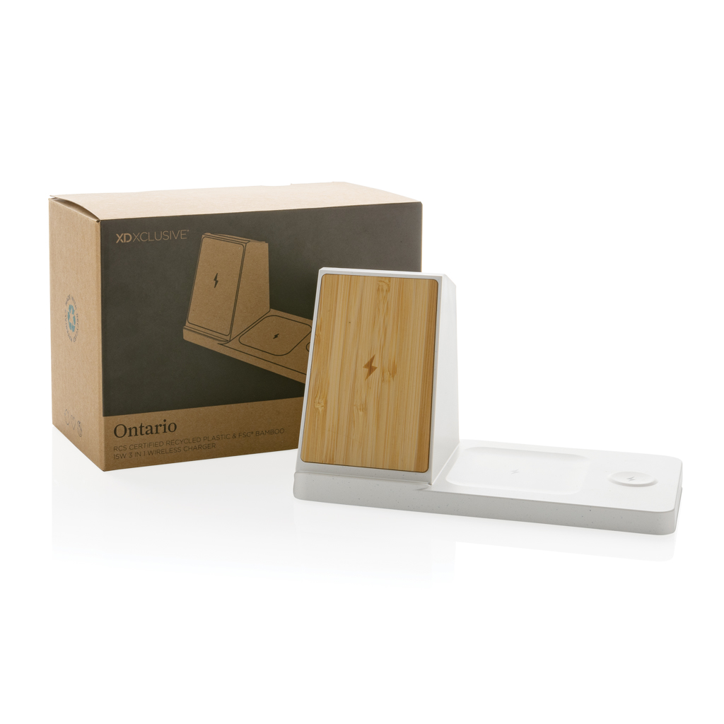 BambooCharge Pro 15W Triple Power Hub – Ideales Werbegeschenk für Events BambooCharge Pro 15W Triple Power Hub – Ideales Werbegeschenk für Events