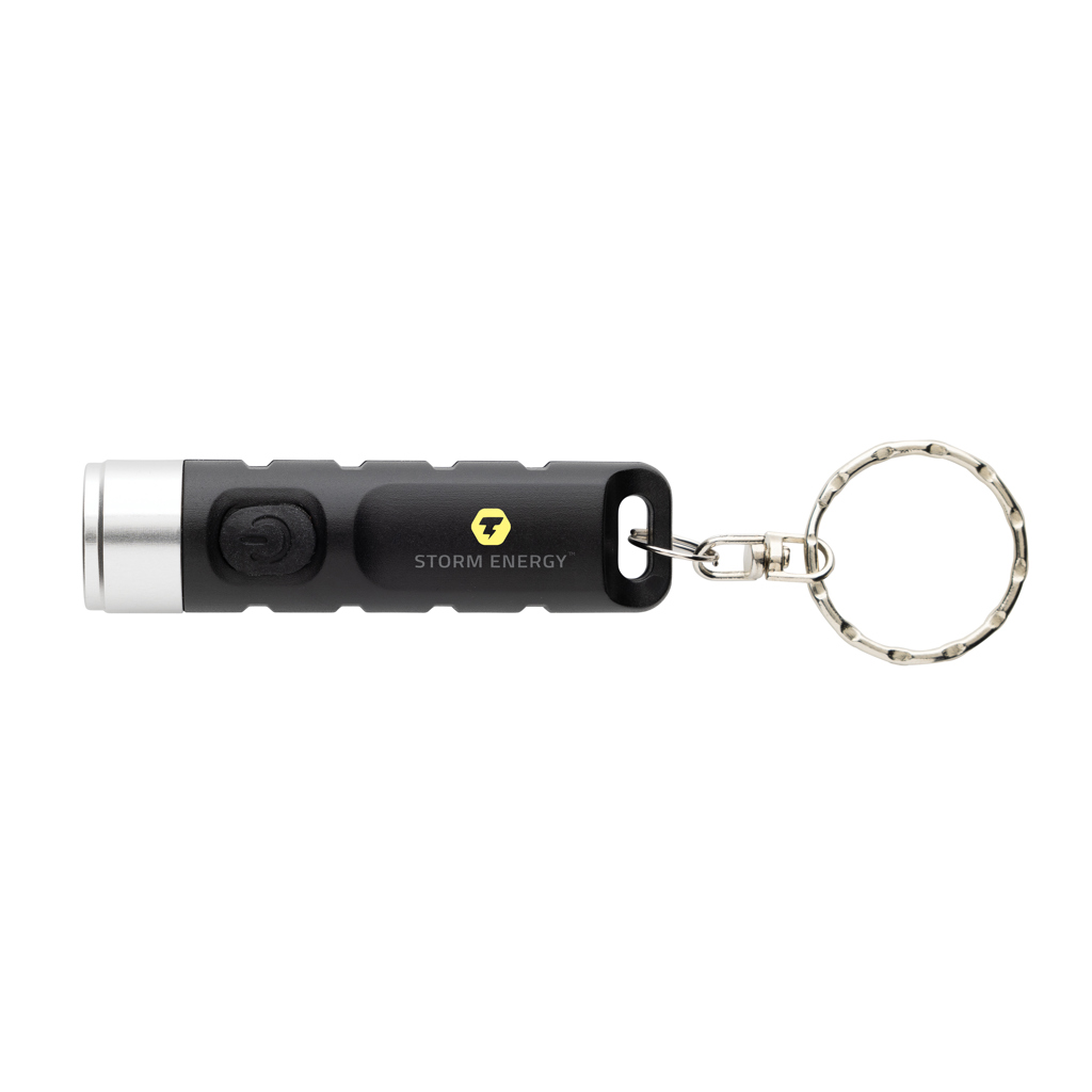 Globix USB Schlüsselanhänger-Taschenlampe aus recyceltem ABS – mit Tampondruck Globix USB Schlüsselanhänger-Taschenlampe aus recyceltem ABS – mit Tampondruck
