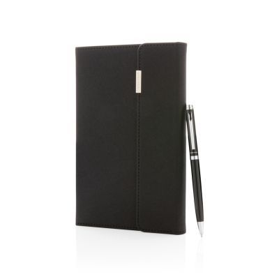 Swiss Peak Deluxe A5 Notizbuch mit Stift (Set, PU-Cover)