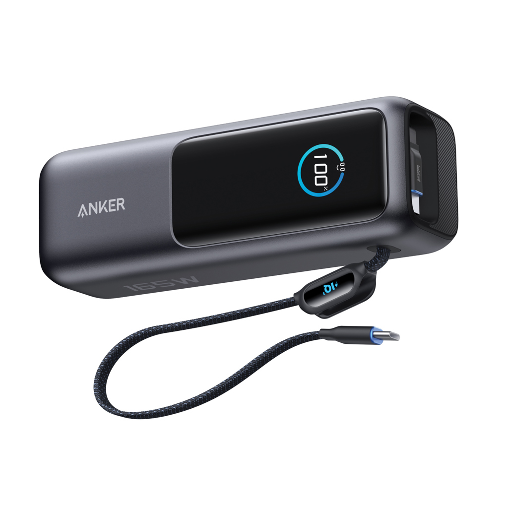 Anker Pro Powerbank 25000mAh 165W mit integ. USB‑C grau Anker Pro Powerbank 25000mAh 165W mit integ. USB‑C grau