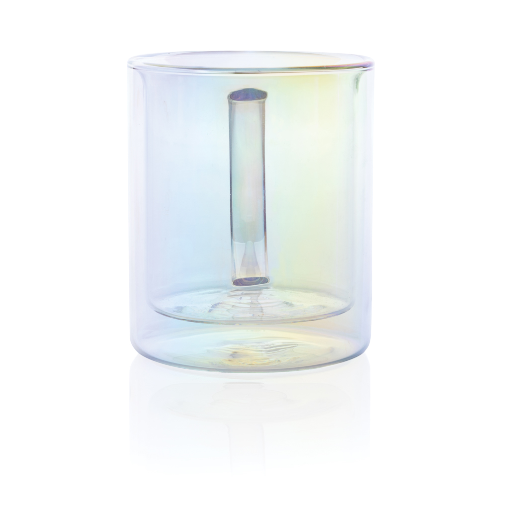 Doppelwand-Glasbecher 330ml, Borosilikat – transparent