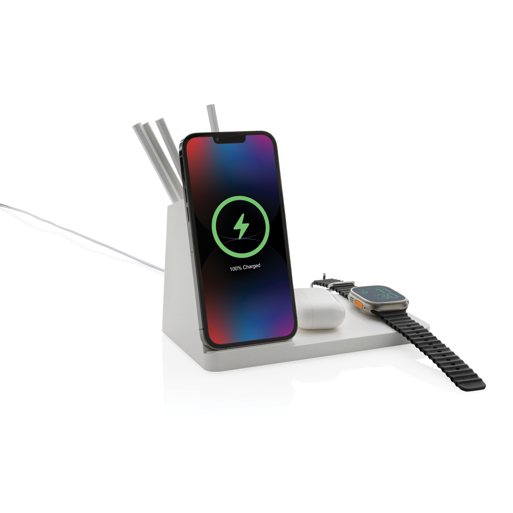 BambooCharge Pro 15W Triple Power Hub – Ideales Werbegeschenk für Events BambooCharge Pro 15W Triple Power Hub – Ideales Werbegeschenk für Events