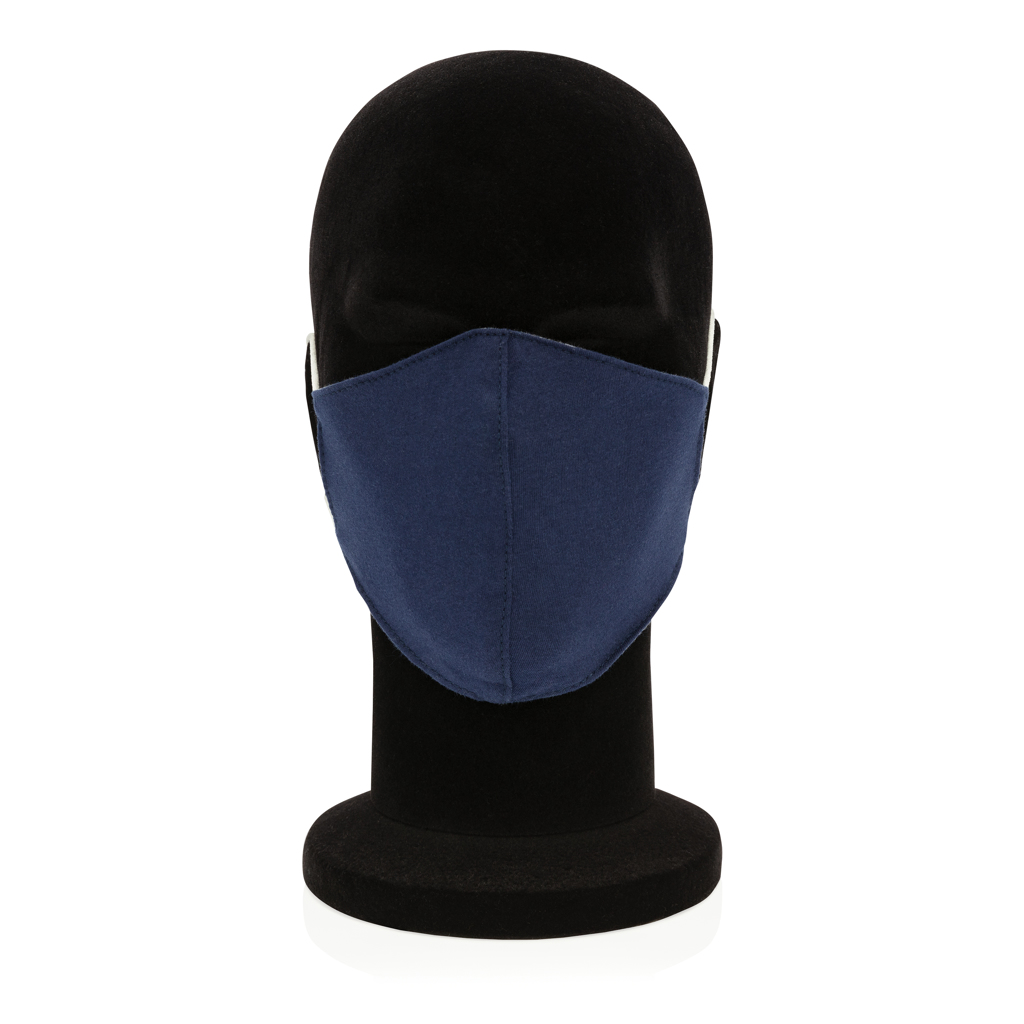 XD Collection Wiederverwendbare 2-lagige Baumwoll-Gesichtsmaske mit Logo (35,5 × 14,5 cm) XD Collection Wiederverwendbare 2-lagige Baumwoll-Gesichtsmaske mit Logo (35,5 × 14,5 cm)