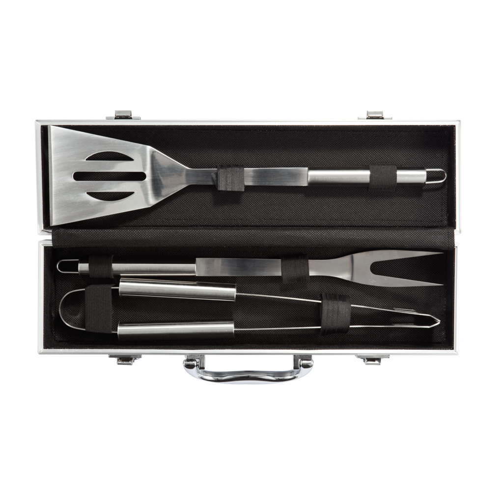 Grillset Classic 3-tlg. Edelstahl mit Aluminiumkoffer – XD Collection