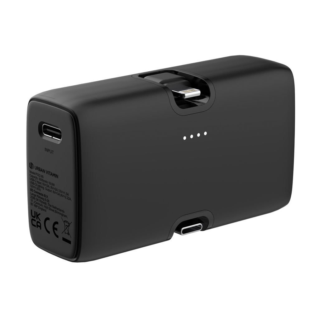 Urban Vitamin Los Angeles 20-W-Powerbank 5.000 mAh aus RCS-Recyclingkunststoff Urban Vitamin Los Angeles 20-W-Powerbank 5.000 mAh aus RCS-Recyclingkunststoff