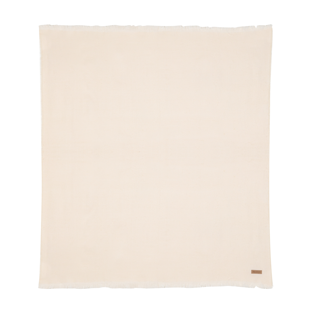 Ukiyo Aware Polylana gewebte Decke 130x150 cm mit Logo-Bestickung