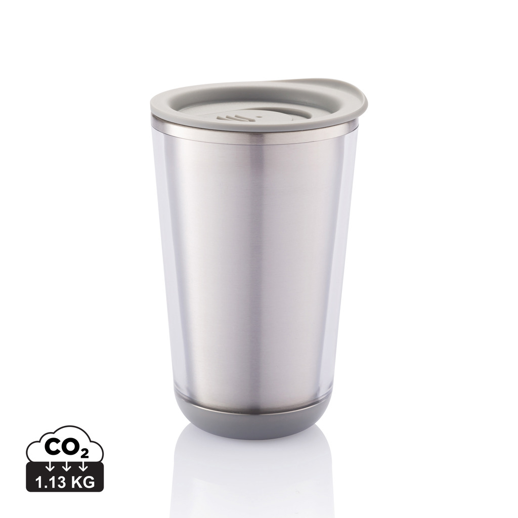 Edelstahl 304 Reisebecher, zerlegbar für Recycling – grau