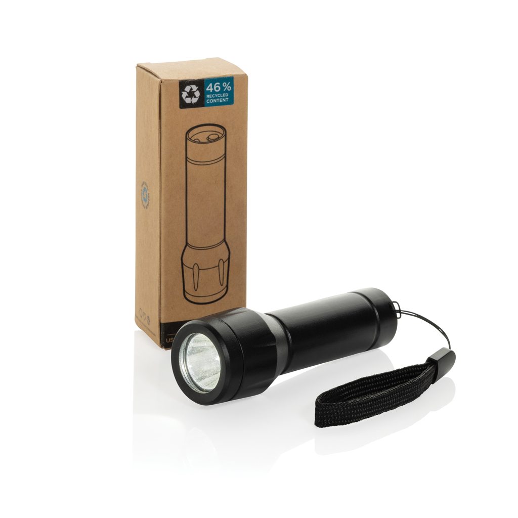 Flara LED-Taschenlampe USB-C aus recyceltem ABS (XD Collection) Flara LED-Taschenlampe USB-C aus recyceltem ABS (XD Collection)