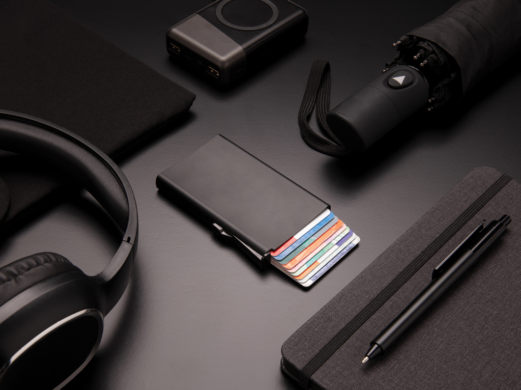 Aluminium RFID Kartenhalter mit Easy-Slider – XD Collection