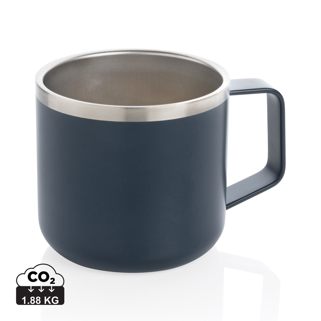 XD Collection Camping-Tasse Edelstahl 350 ml doppelwandig isoliert mit Logo XD Collection Camping-Tasse Edelstahl 350 ml doppelwandig isoliert mit Logo