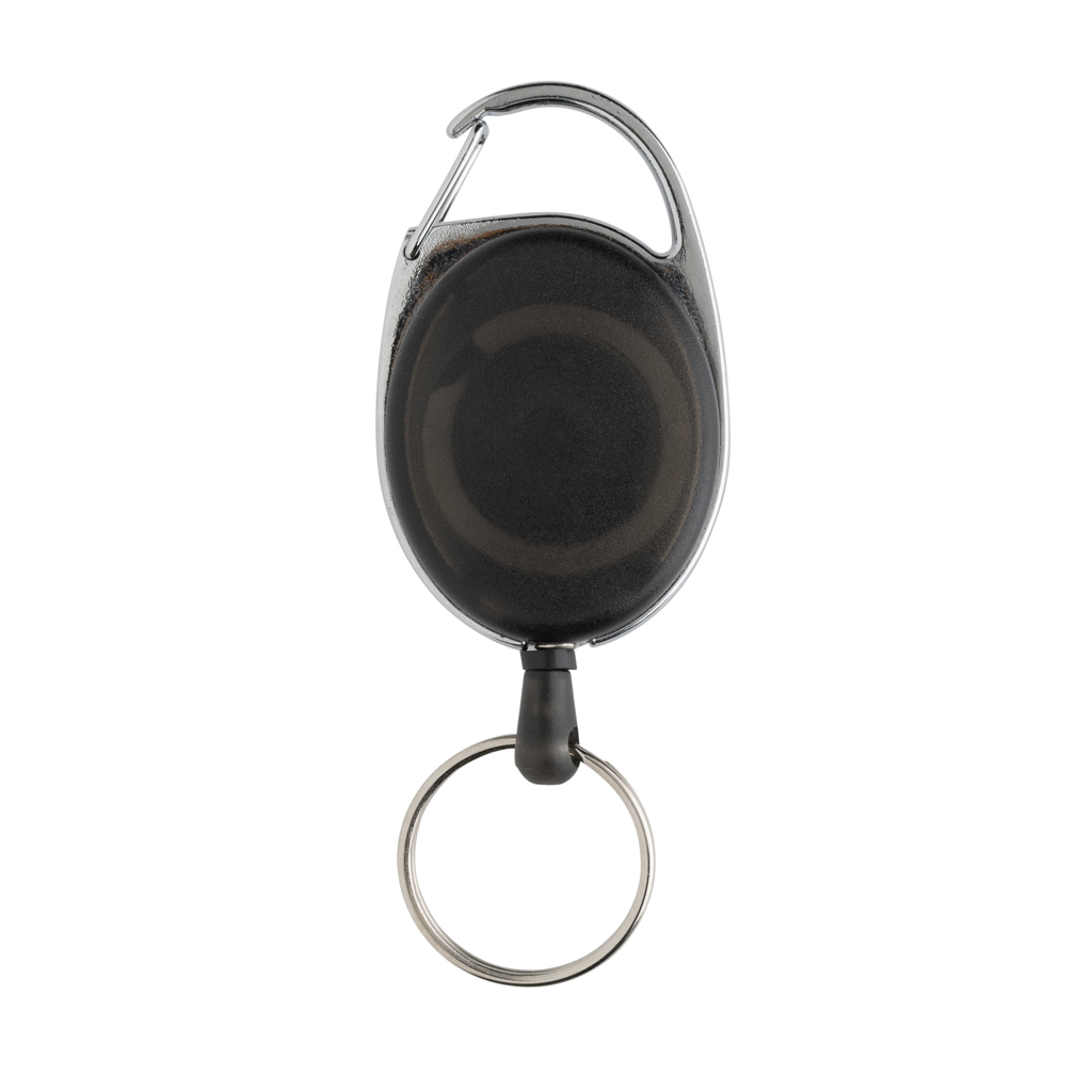XD Collection Roller-Clip Schlüsselanhänger aus RCS-recyceltem ABS mit Karabiner