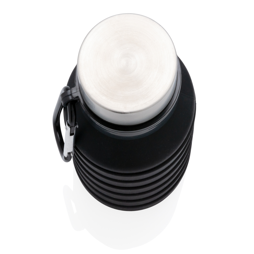 Faltbare Silikonflasche 550 ml mit Logo bedrucken – XD Collection