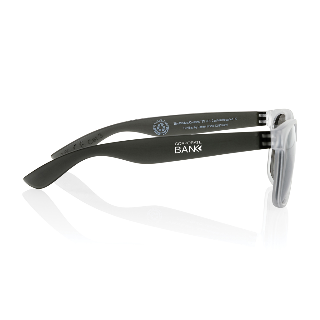 XD Collection Gleam Sonnenbrille aus RCS-recyceltem PC mit verspiegelten Gläsern XD Collection Gleam Sonnenbrille aus RCS-recyceltem PC mit verspiegelten Gläsern